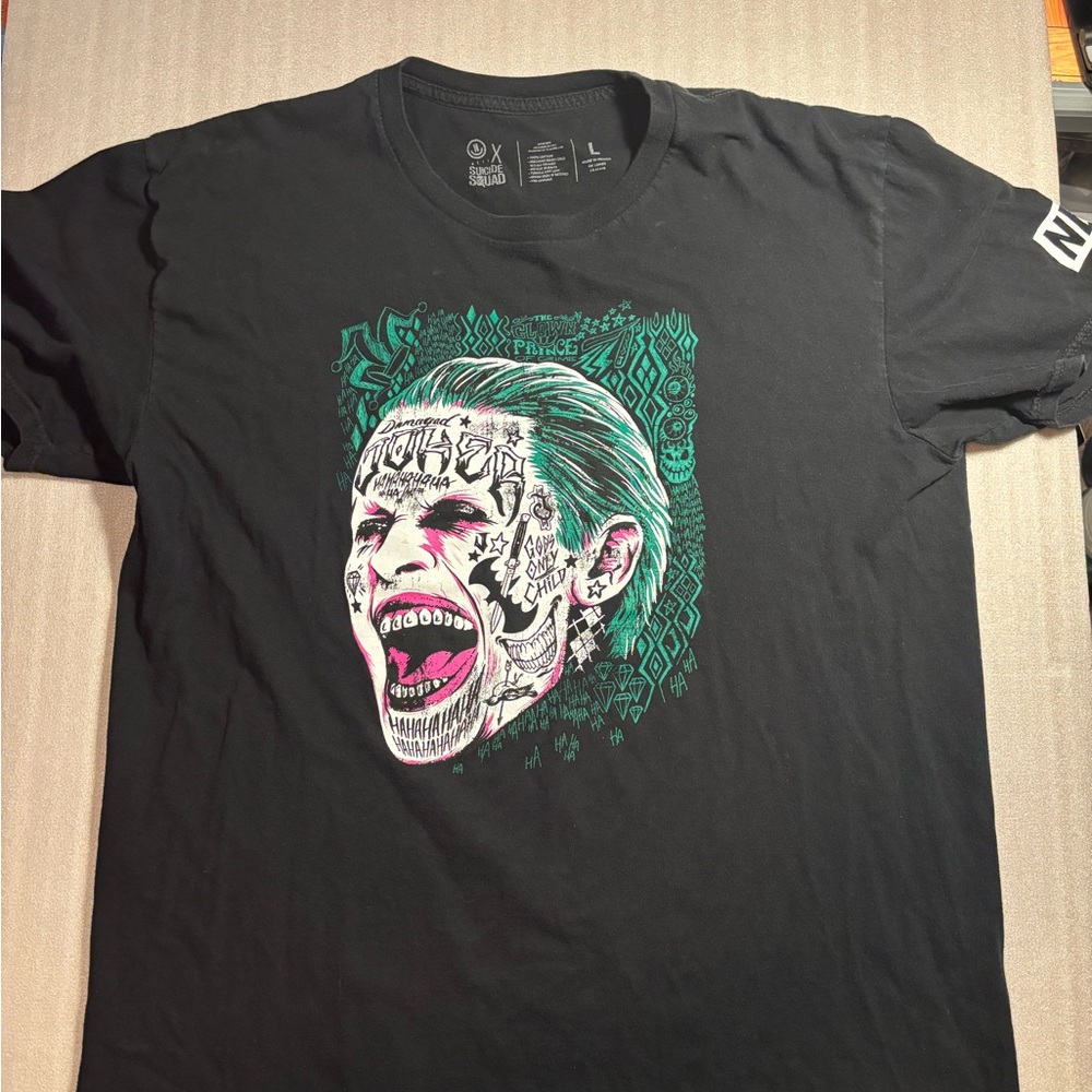 Neff Suicide Squad Joker shirt sz L